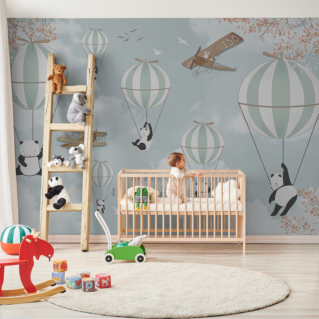 Pandas en montgolfière — intérieur 3