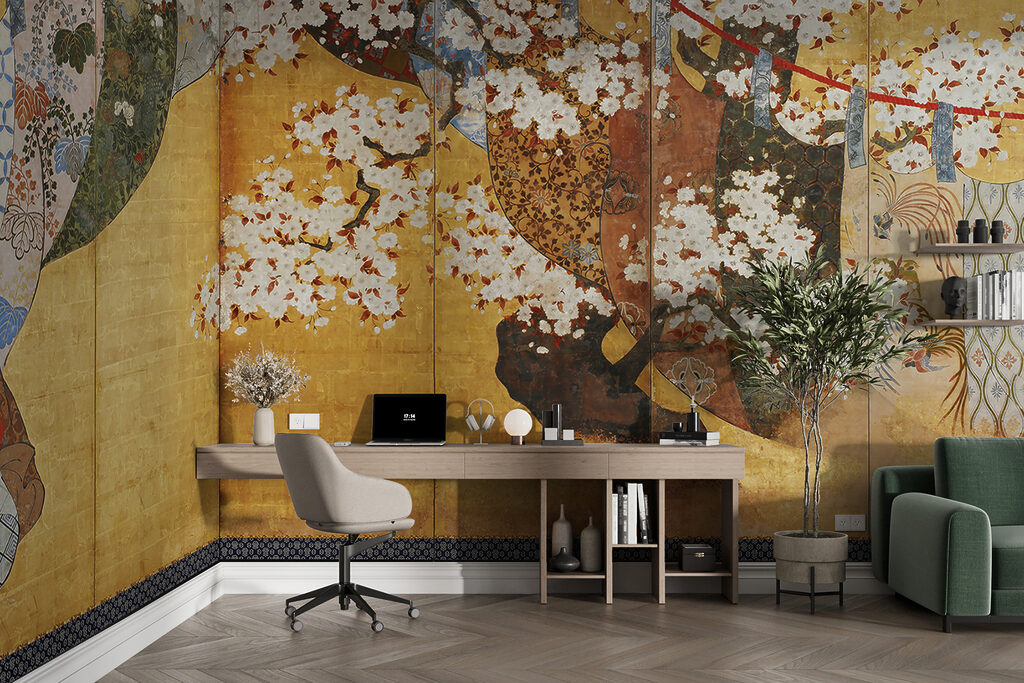 Paravent fleuri — intérieur 2
