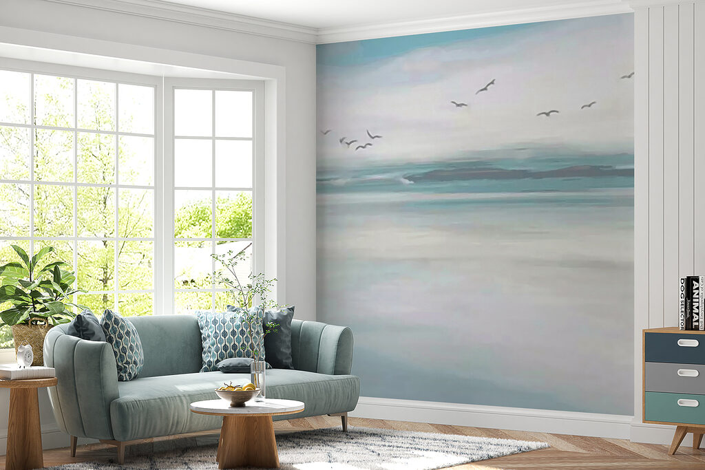 Oiseaux au-dessus de l’eau — intérieur 2