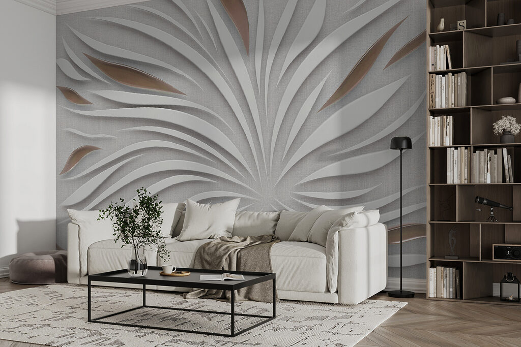 Rayons de feuilles blanches — intérieur 2