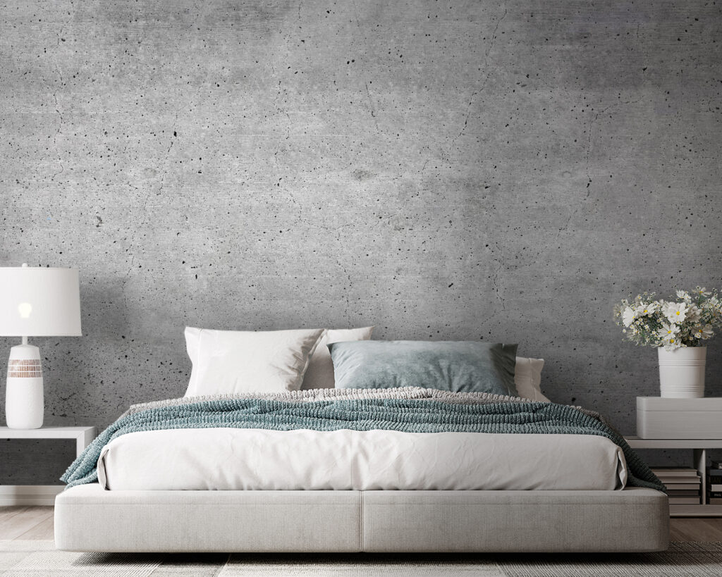 Gris béton moucheté dans un intérieur