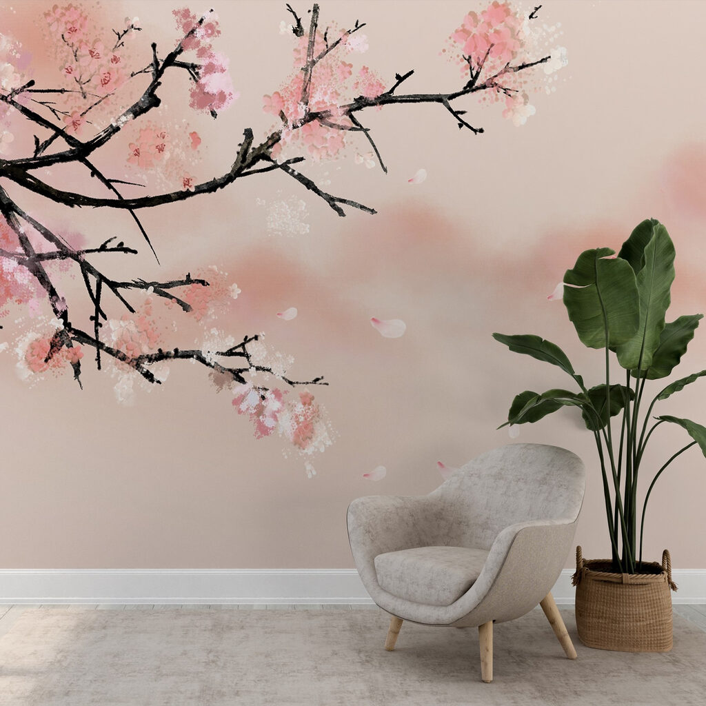 Floraison rose paisible dans un intérieur