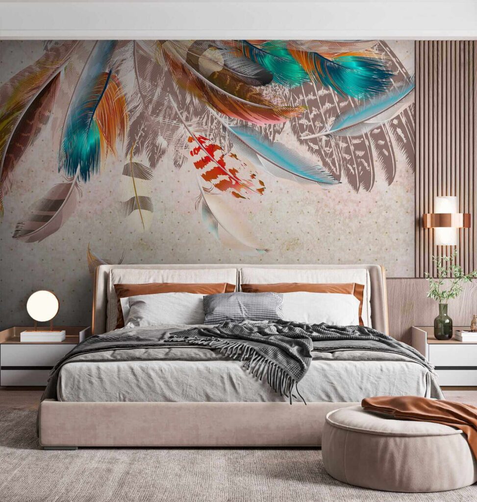Plumes colorées — intérieur 4