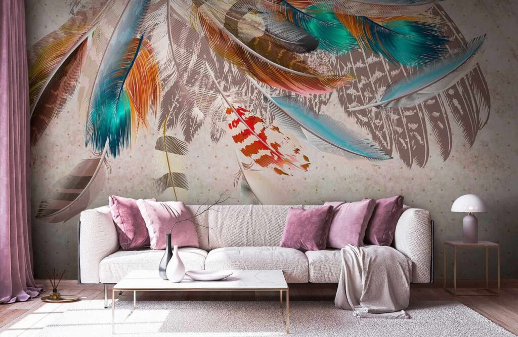 Plumes colorées — intérieur 8