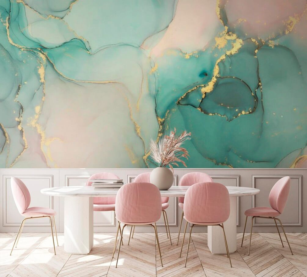 Lacs de couleur verte dans un intérieur