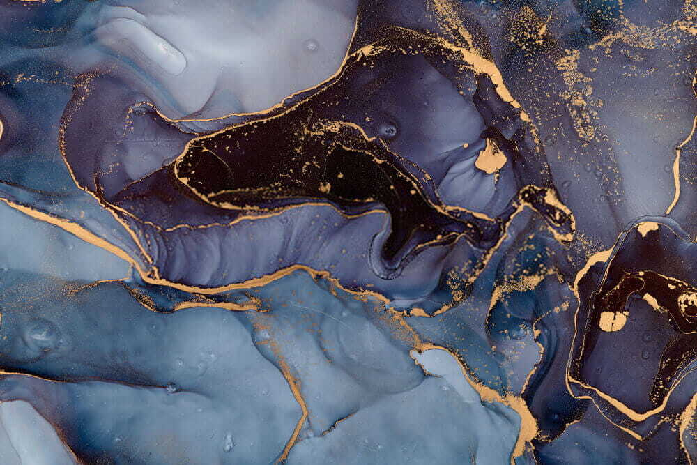 Tourbillons de bleus profonds — motif complet