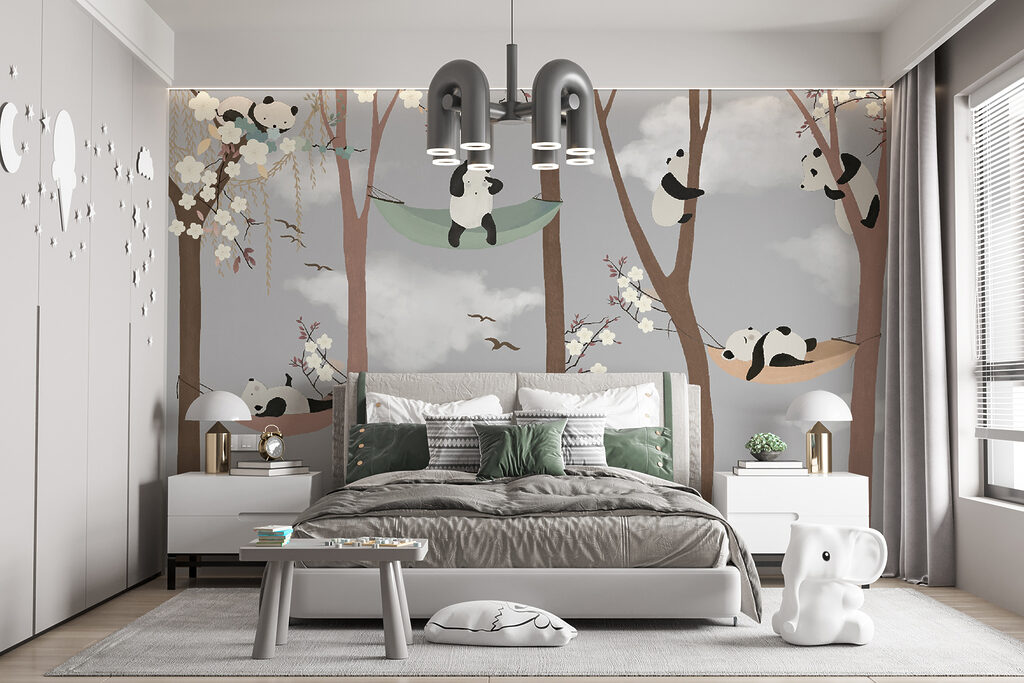 Pandas dans les arbres — intérieur 3