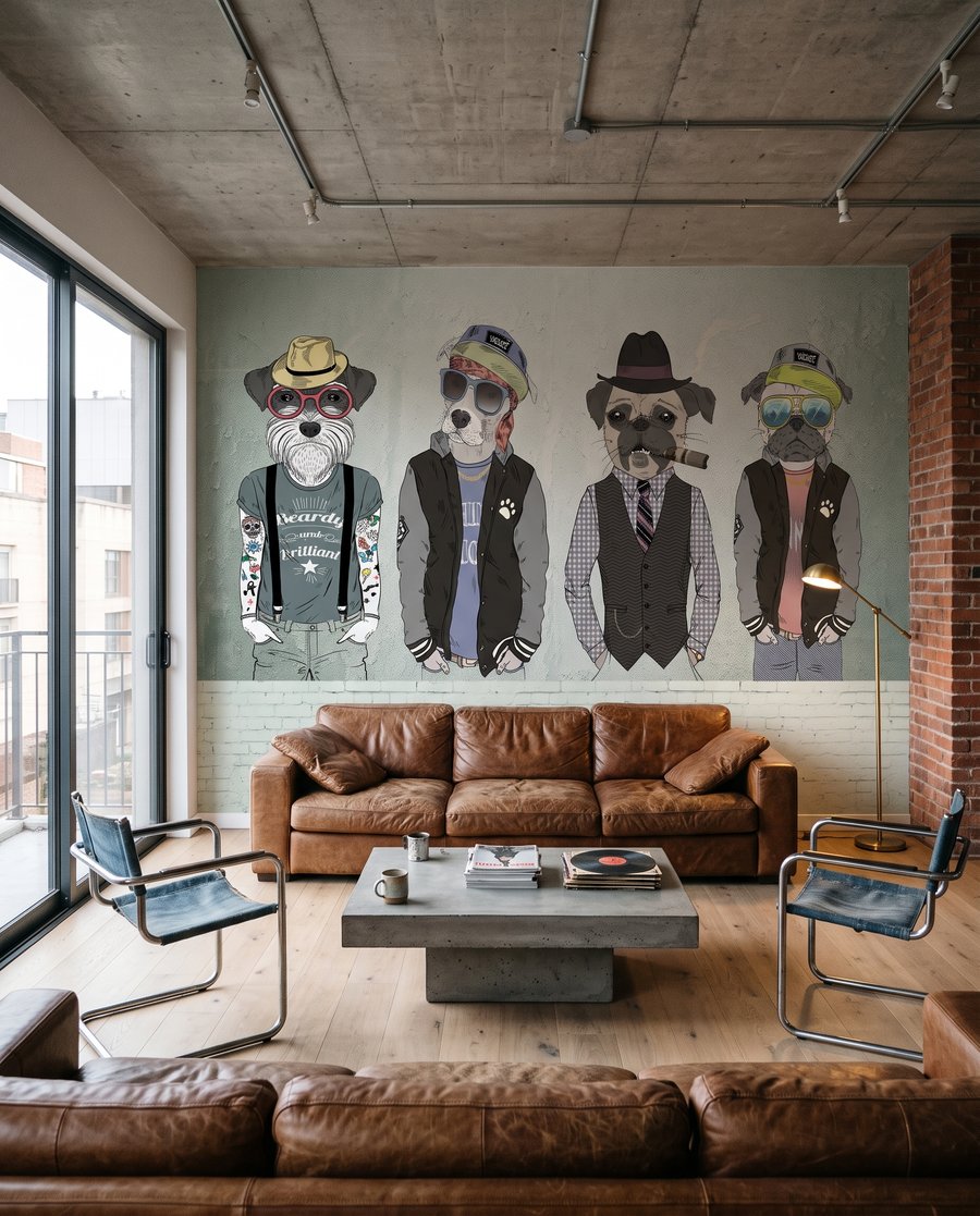 Amis animaux à chapeau — intérieur 1