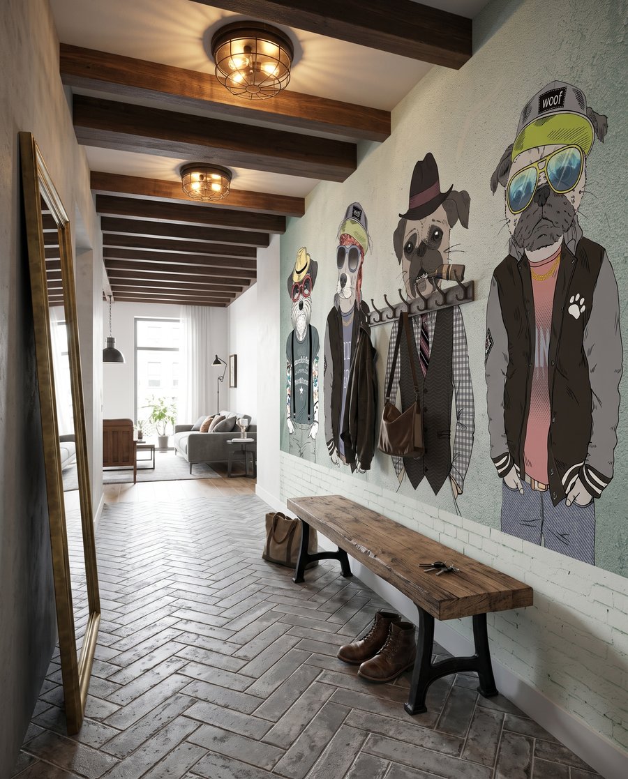 Amis animaux à chapeau — intérieur 3