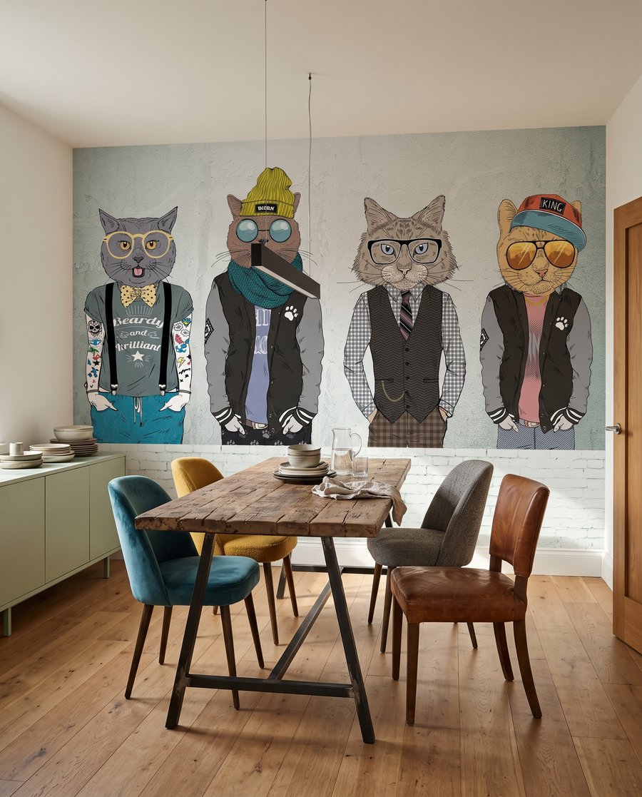 Amis animaux à chapeau — intérieur 5