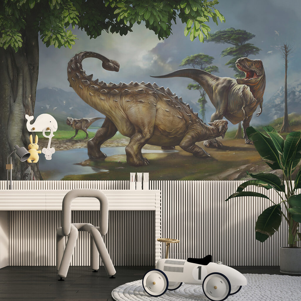Dinosaures près d’une rivière — intérieur 12