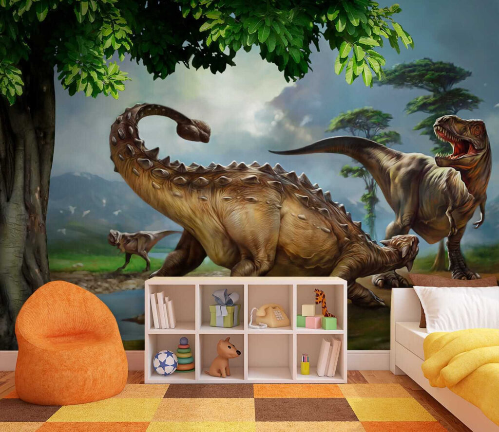 Dinosaures près d’une rivière — intérieur 5