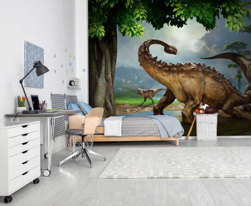 Dinosaures près d’une rivière — intérieur 7