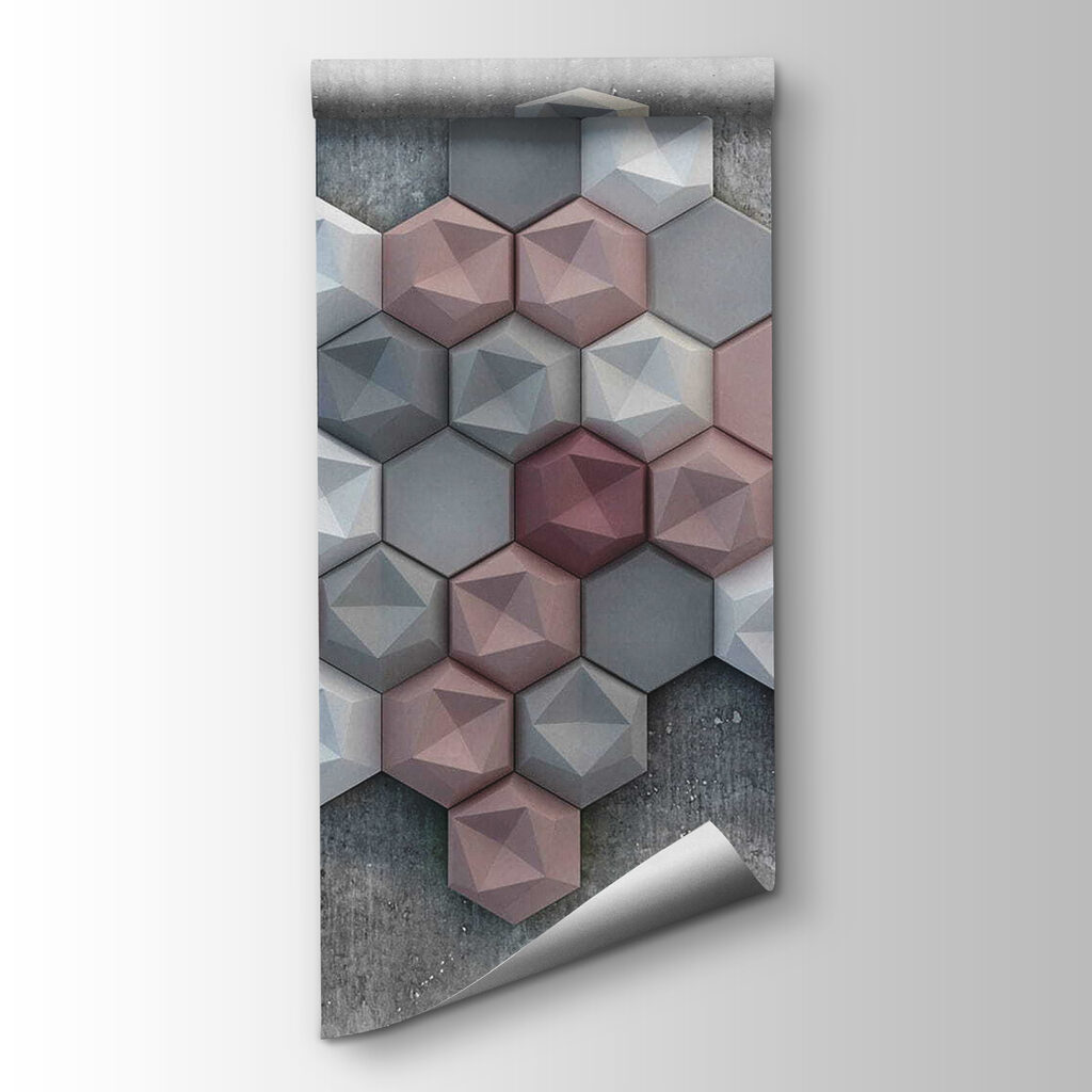 Hexagones effet béton — vue du produit