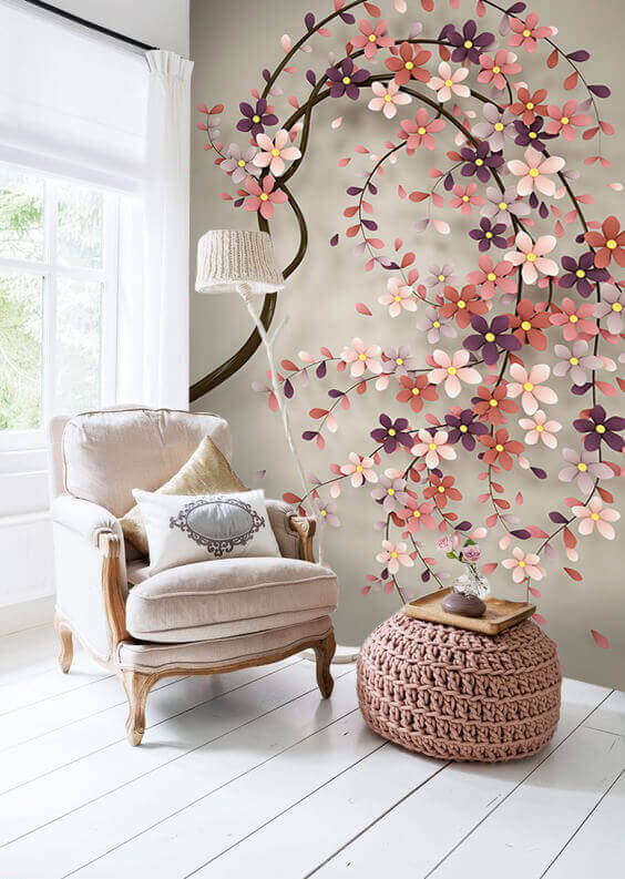 Rameaux courbes en fleurs — intérieur 1
