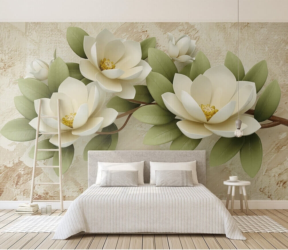 Larges feuilles vertes — intérieur 1