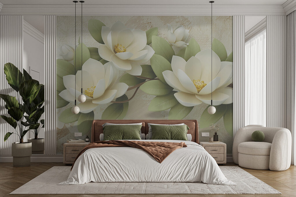 Larges feuilles vertes — intérieur 3