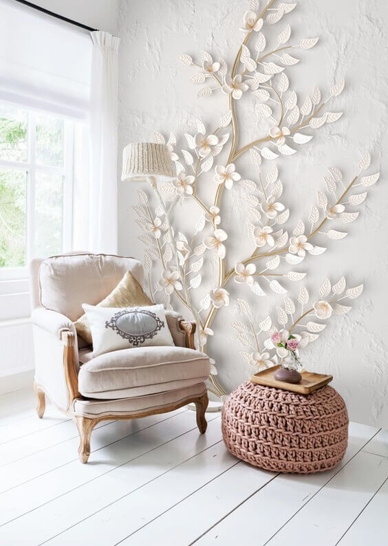 Rameaux fleuris délicats — intérieur 1
