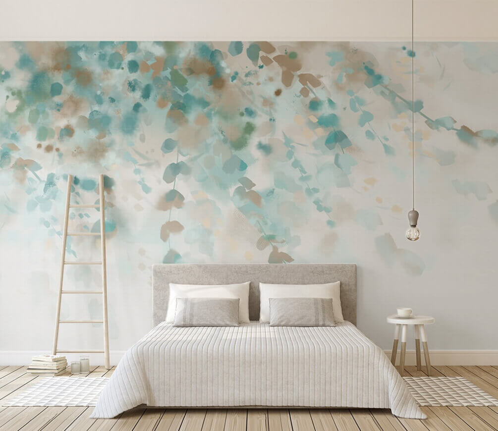 Rameaux à l’aquarelle dans un intérieur