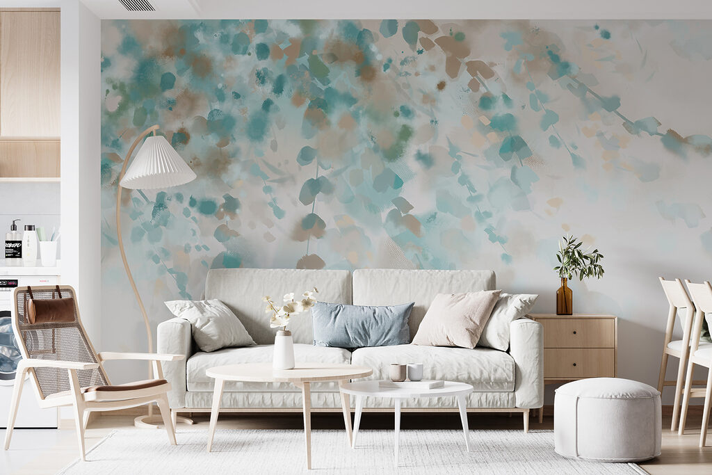 Rameaux à l’aquarelle dans un intérieur