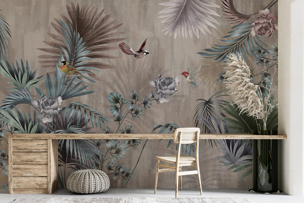 Oiseaux dans le feuillage — intérieur 3