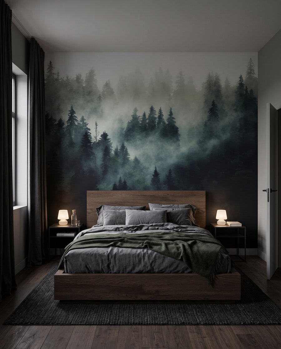 Conifères dans le brouillard — intérieur 2