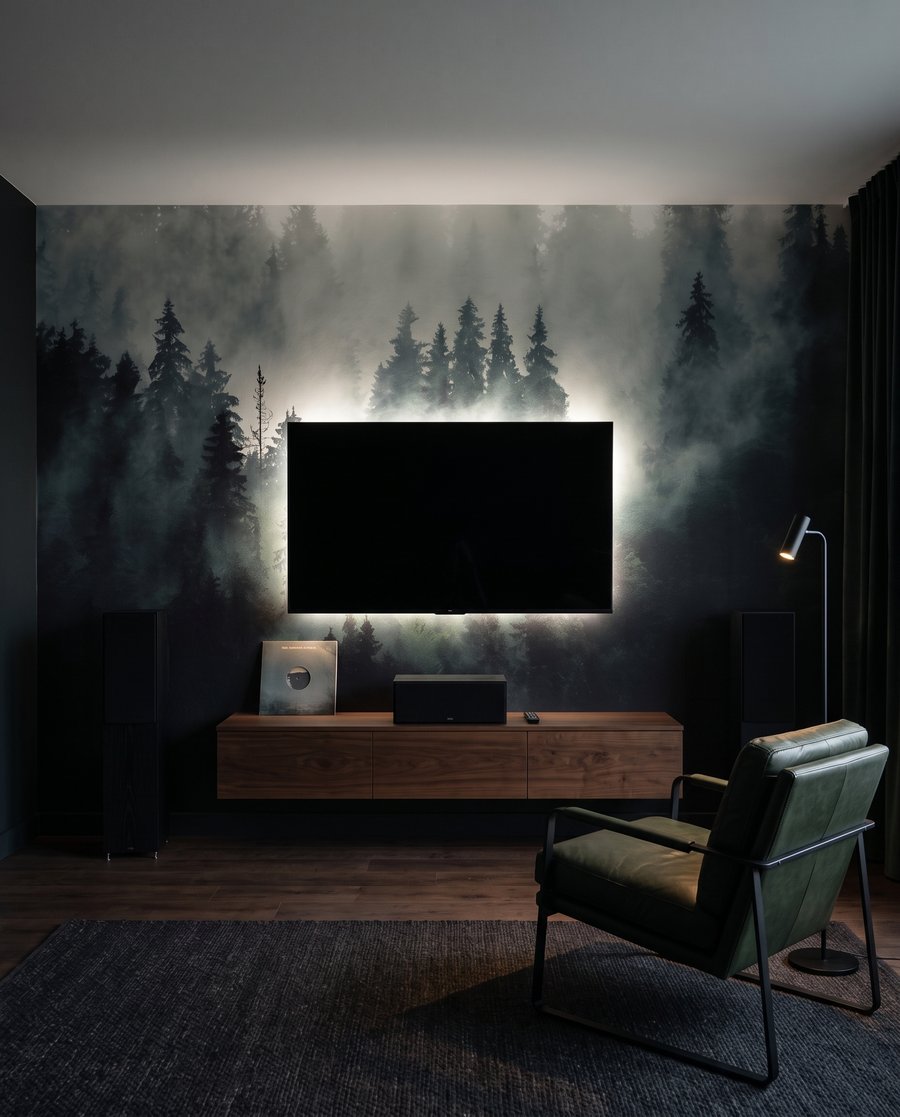 Conifères dans le brouillard — intérieur 4