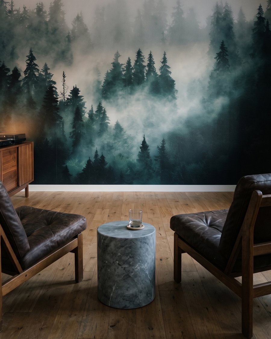 Conifères dans le brouillard — intérieur 5