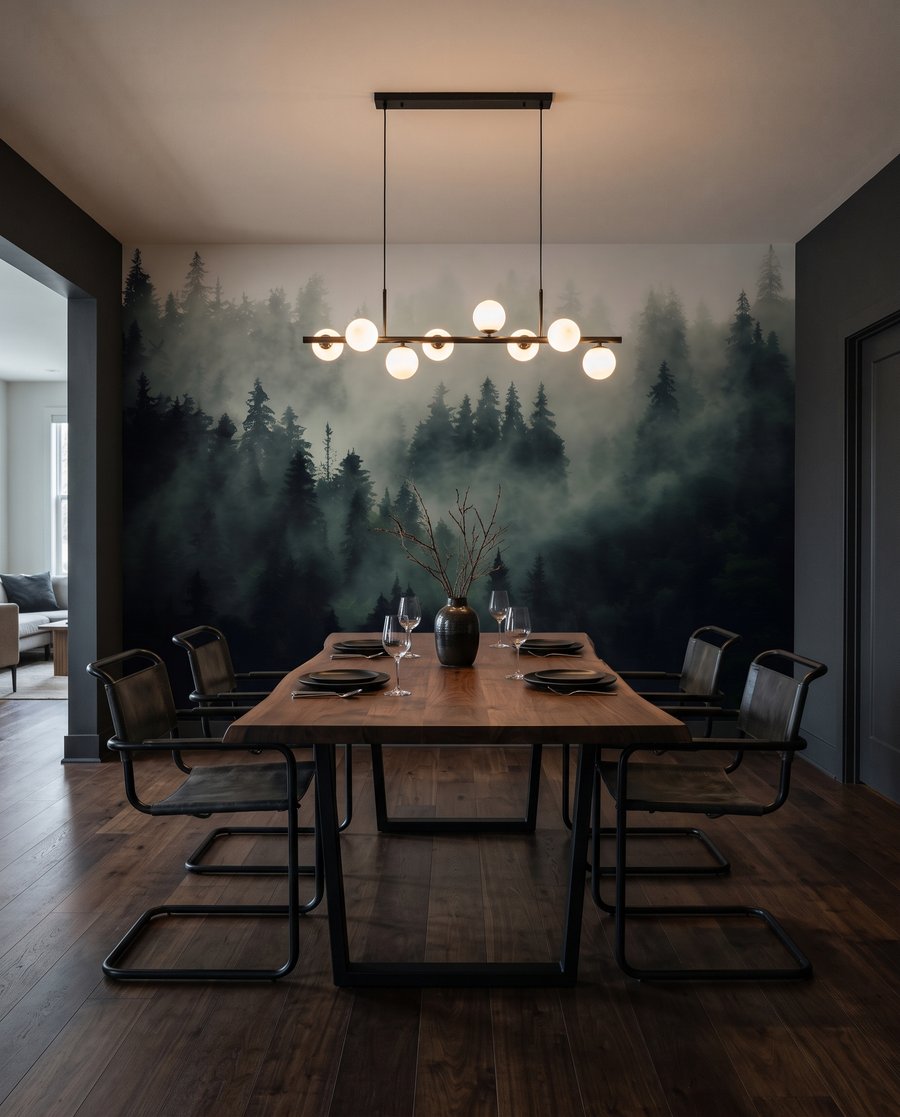 Conifères dans le brouillard — intérieur 8