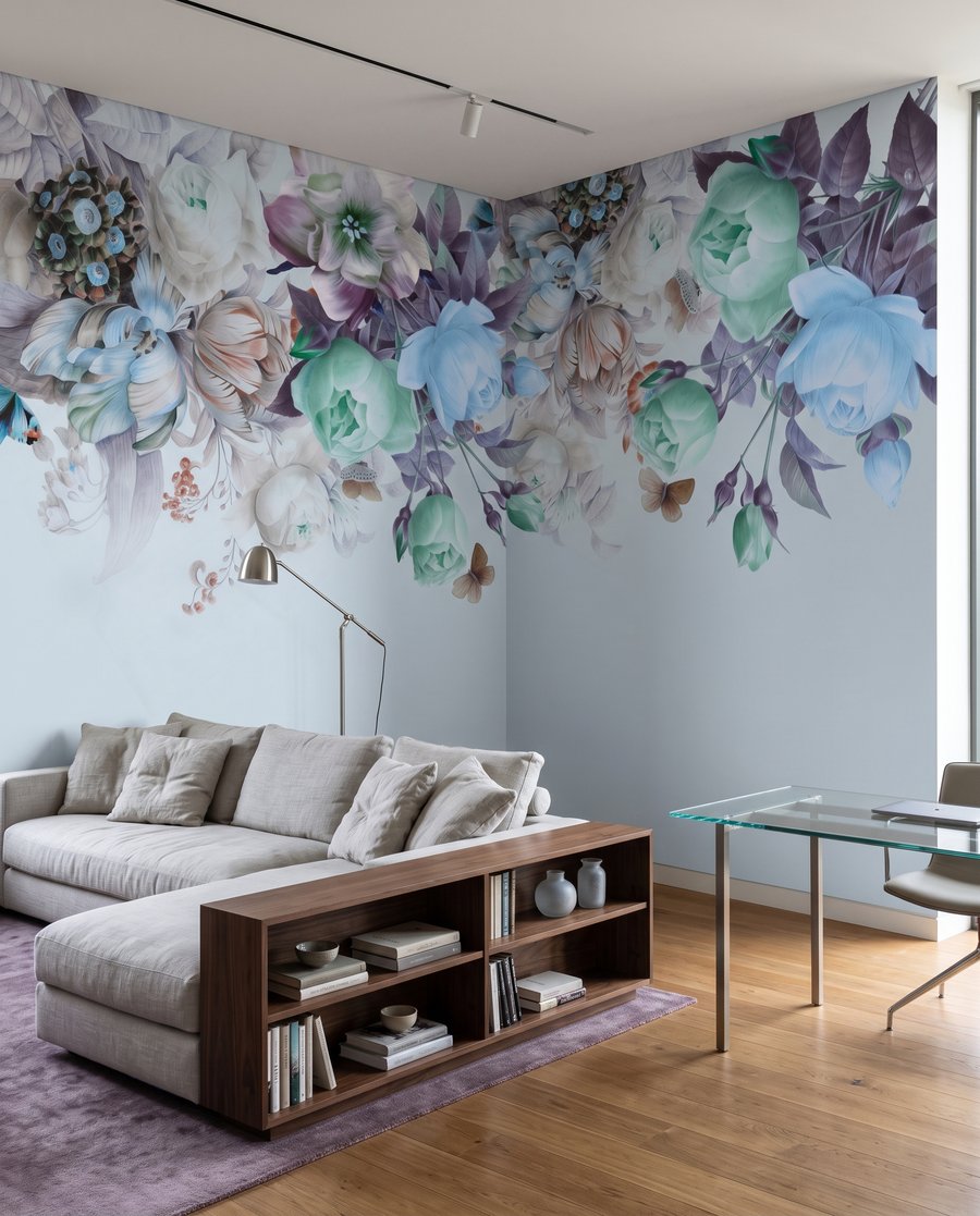 Bouquets en cascade — intérieur 1