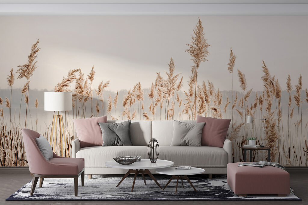 Roseaux du lac dans un intérieur