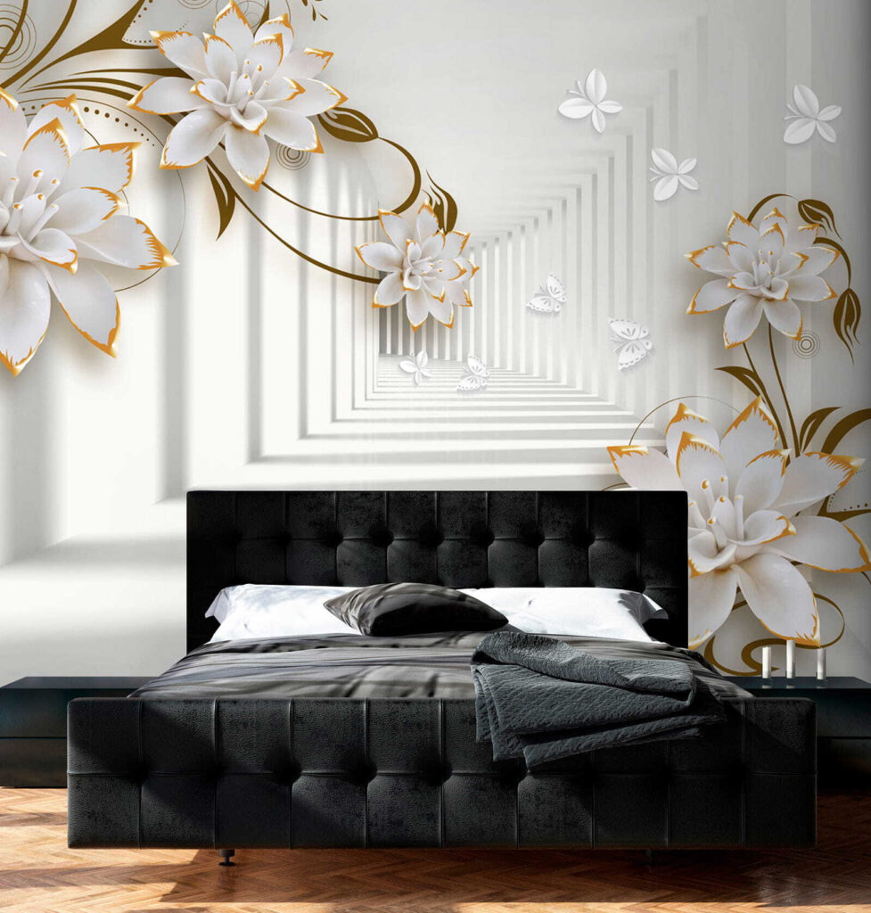 Couloir fleuri — intérieur 2