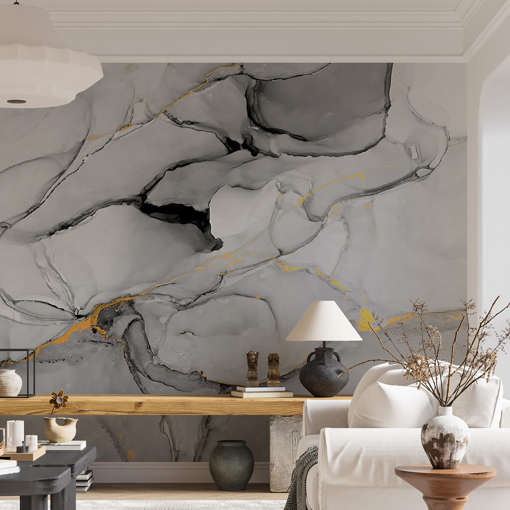 Marbrure noir et blanc — intérieur 7