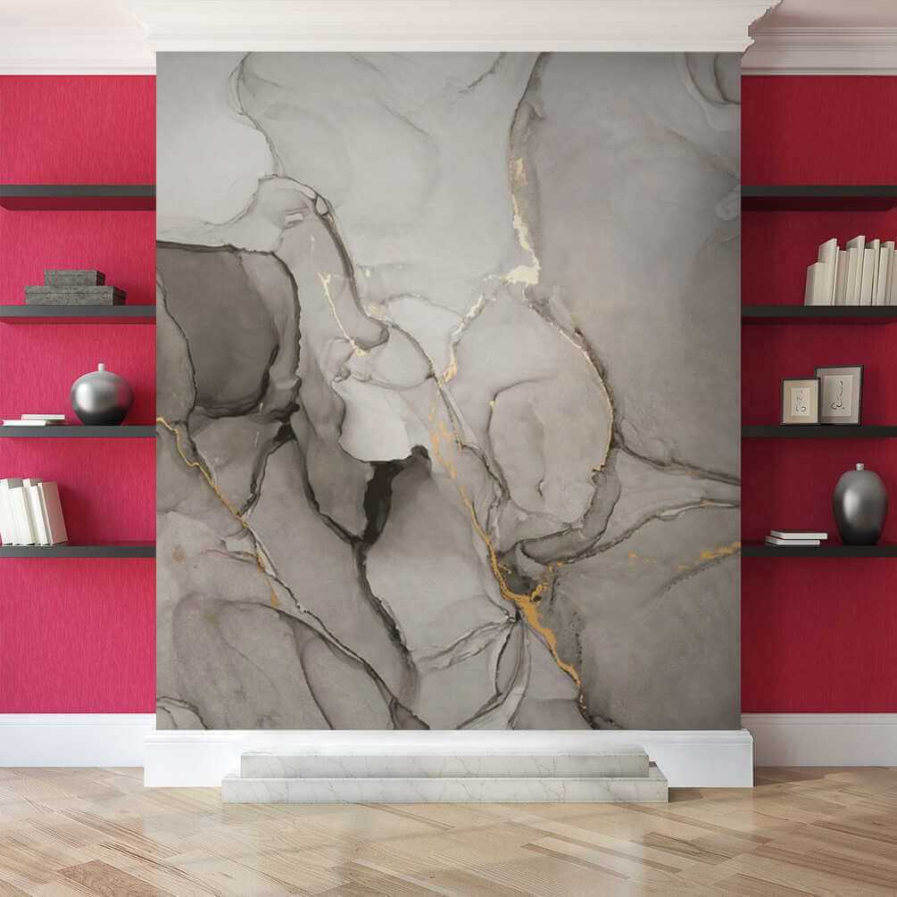 Marbrure noir et blanc — intérieur 3