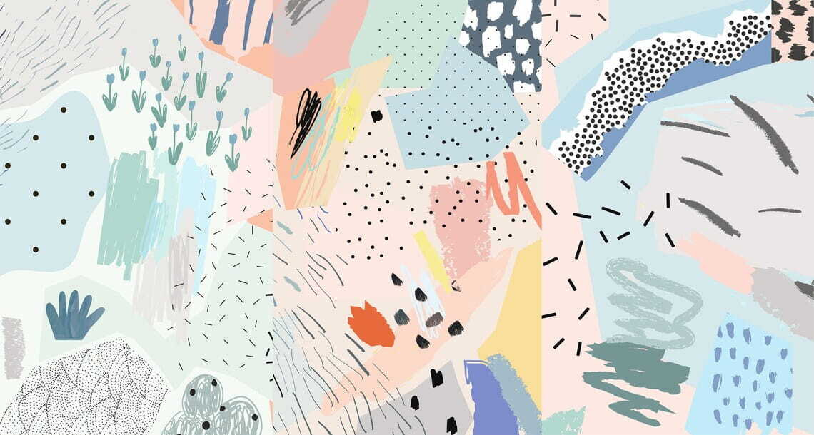 Collage de couleurs — motif complet