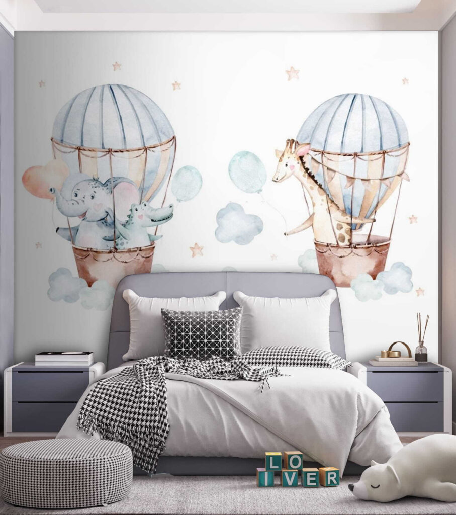 Animaux en montgolfière — intérieur 1