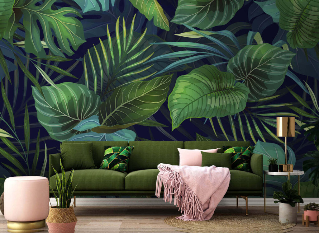 Feuillage vert — intérieur 1
