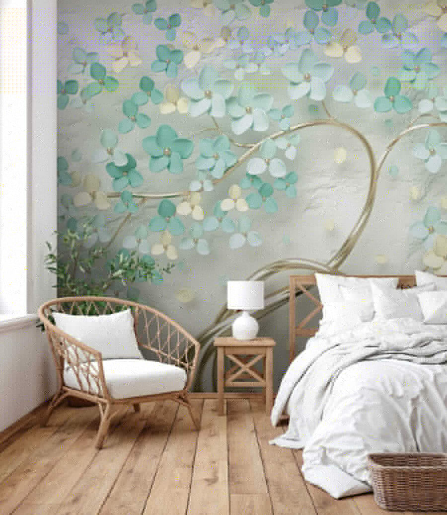 Arbre aux petites feuilles dans un intérieur