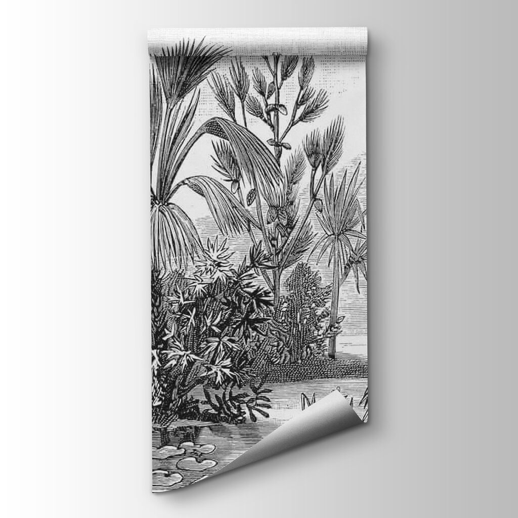 Hauts palmiers dessinés — vue du produit