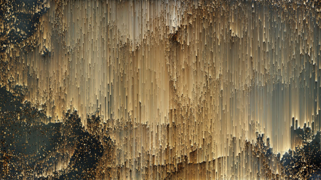 Traînées sur fond sombre — motif complet