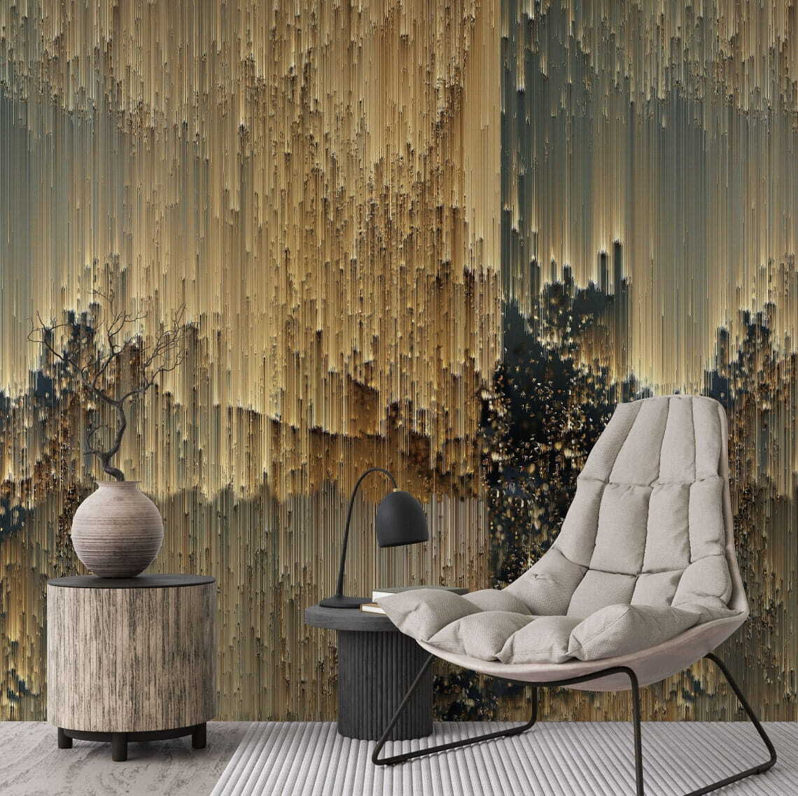 Traînées sur fond sombre — intérieur 3