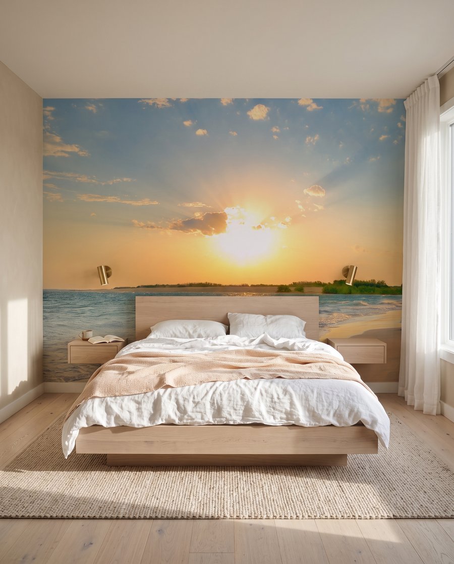 Soleil sur la plage dans un intérieur