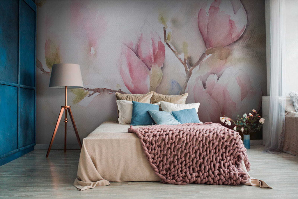 Rameaux de boutons roses — intérieur 2