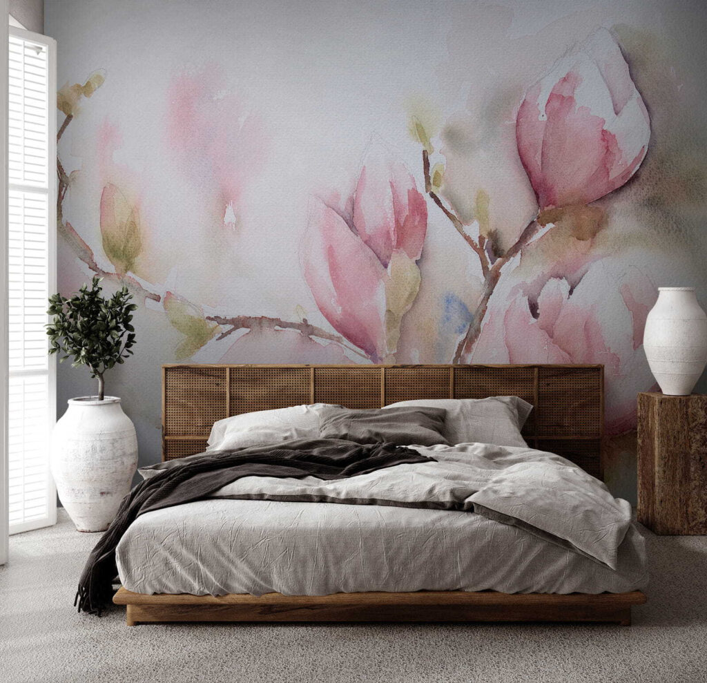 Rameaux de boutons roses — intérieur 3