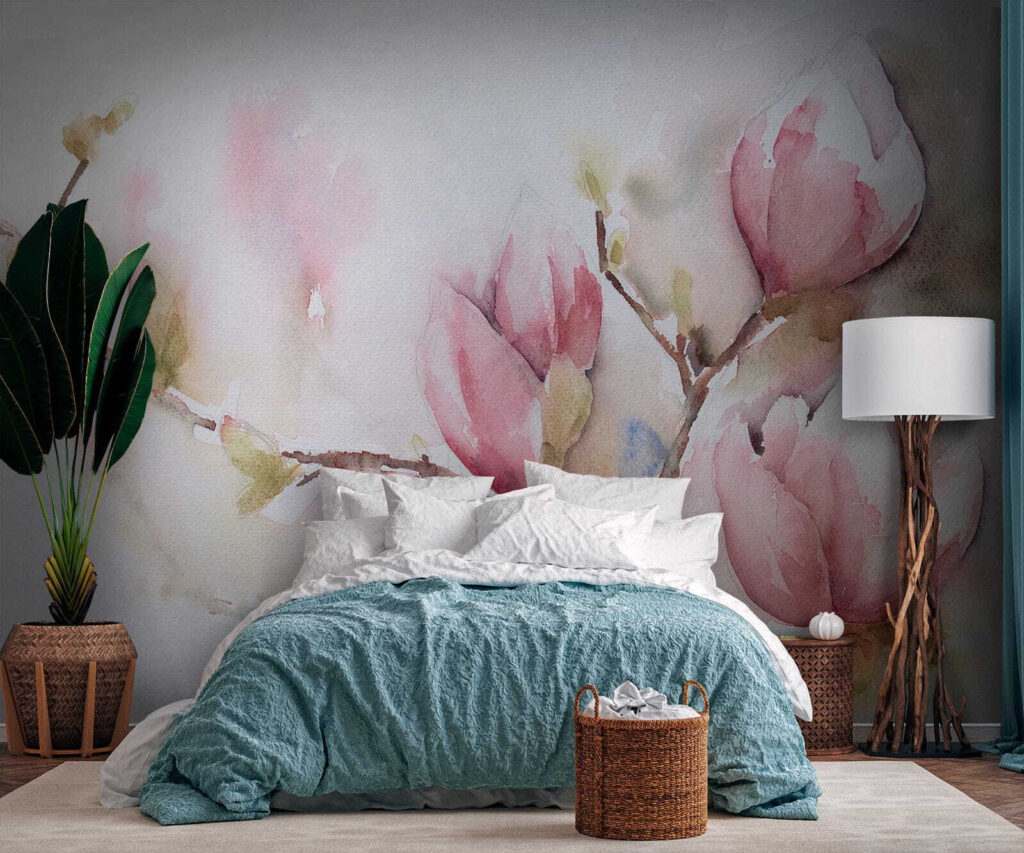 Rameaux de boutons roses — intérieur 4