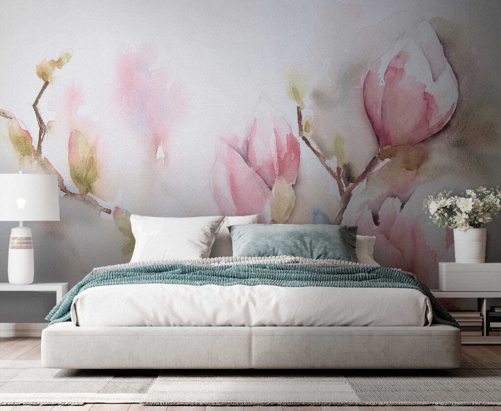 Rameaux de boutons roses — intérieur 5