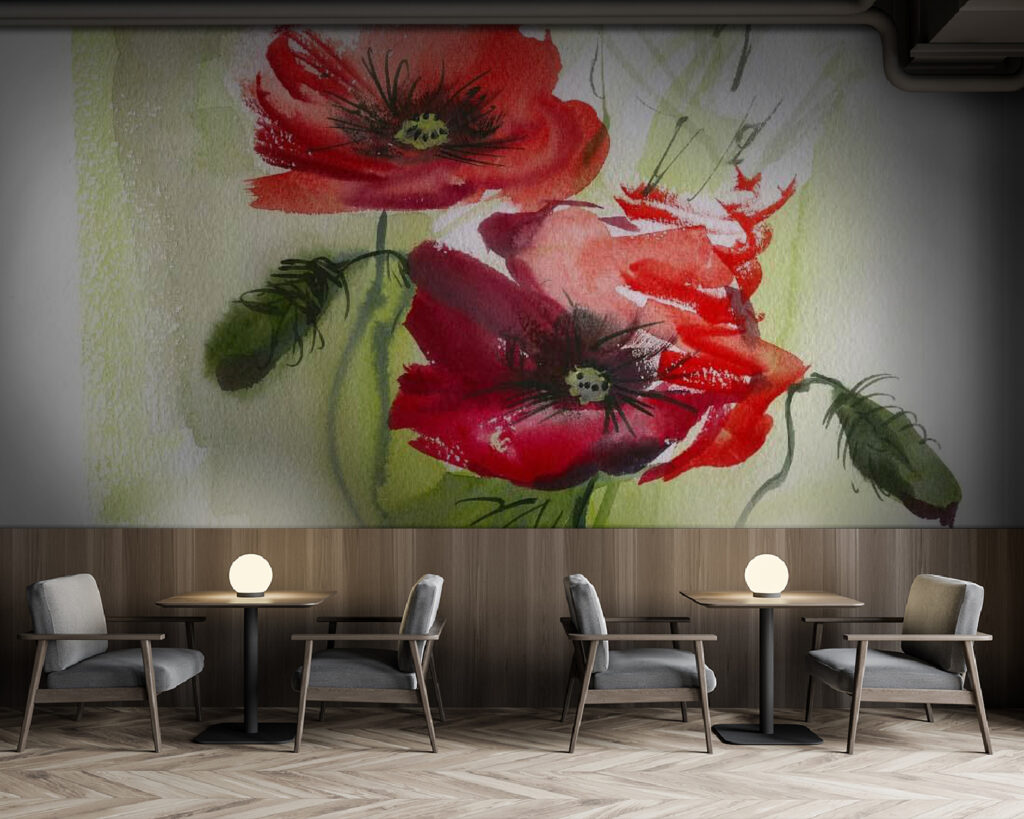 Deux fleurs rouges — intérieur 5