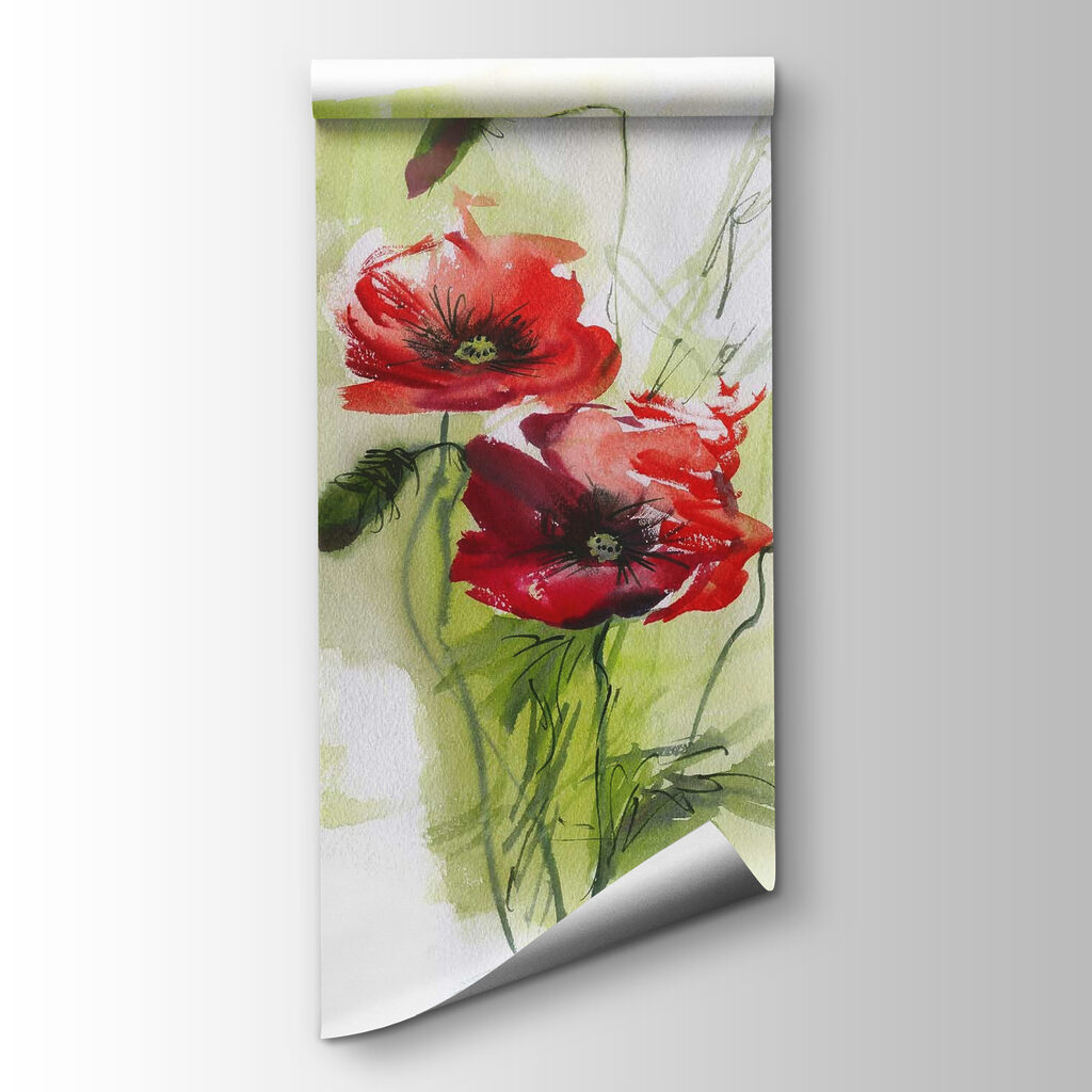 Deux fleurs rouges — vue du produit