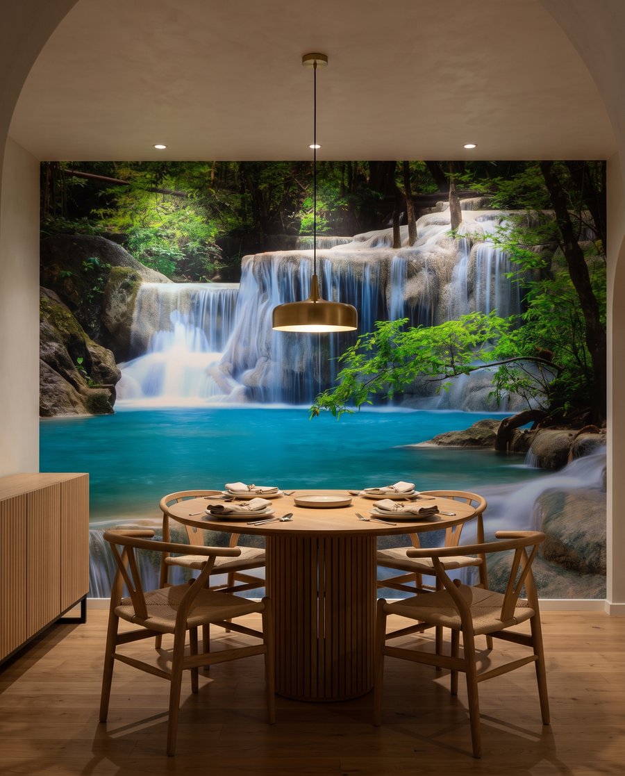 Ruisseau turquoise en cascades — intérieur 6