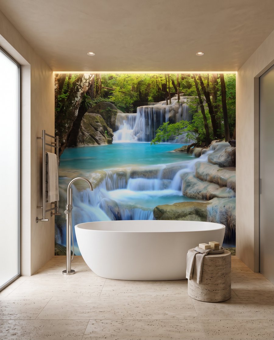 Ruisseau turquoise en cascades — intérieur 7